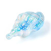 UV Plating Opaque Acrylic Shell Shape Big Pendants SACR-T018-35F-2