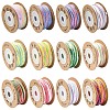 4 Rolls 4 Colors Segment Dyed Macrame Cotton Cord OCOR-YW0001-27A-2