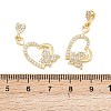 Brass Micro Pave Cubic Zirconia Pendants KK-I475-05G-06-3