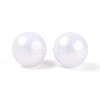 Rubberized Style Rainbow Opaque Acrylic Beads MACR-T010-16mm-08-01-3