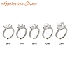 Adjustable Brass Ring Findings KK-WH0062-40P-4