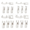 BENECREAT 16Pcs 4 Styles Eco-Friendly Brass Watch Band Clasps KK-BC0012-70-1