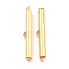304 Stainless Steel Slide On End Clasp Tubes X-STAS-C044-08E-G-1