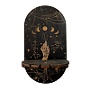Wooden Wall-Mounted Small Crystal Display Shelf LS-DJEW-PW0003-05C-1