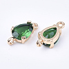 Transparent Glass Links connectors X-GLAA-T007-18B-2