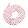 Transparent Baking Paint Glass Beads Strands DGLA-A034-T6mm-D04-2
