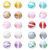 50Pcs 10 Colors Synthetic Moonstone Beads Strands G-YW0001-08-2