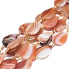 Natural Banded Agate/Striped Agate Beads Strands G-L544-004-2