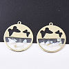 Epoxy Resin Pendants RESI-S365-78B-1