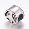304 Stainless Steel European Beads STAS-P173-004AS-2