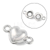 Alloy Magnetic Clasps with Loops PALLOY-L234-01P-NF-1