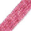 Natural Pink Tourmaline Beads Strands LS-G-C009-B20-1