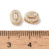 Brass Micro Pave Clear Cubic Zirconia Beads KK-G503-18G-3