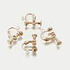 Rack Plated Brass Screw Clip-on Earring Findings KK-P169-04KCG-1