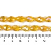 Transparent Electroplate Glass Beads Strands EGLA-N013-T10mm-B04-4