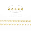 Brass Twisted Chains CHC-Q001-5x4mm-G-1