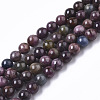 Natural Red Corundum/Ruby and Sapphire Beads Strands G-R465-26A-1