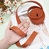 4M Flat Imitation Leather Cord LC-WH0011-03B-02-3