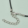 Glass Seed Beads & Glass Pearl Angel Pendant Necklaces NJEW-MZ00056-05-5