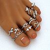 Alloy Cuff Toe Rings FS-WG35216-01-1