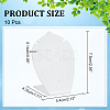 10Pcs Acrylic Slant Back Earring Stands Displays EDIS-PH0001-79-2