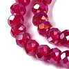 Baking Electroplate Glass Beads Strands LS-DGLA-A039-J6MM-B02-3