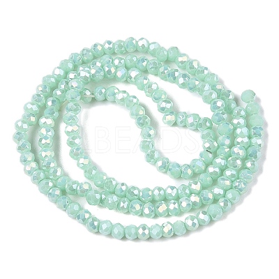 Electroplate Glass Beads Strands EGLA-A044-P1mm-B14-1