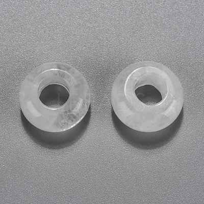 Natural Quartz Crystal European Beads G-G740-12x6mm-30-1