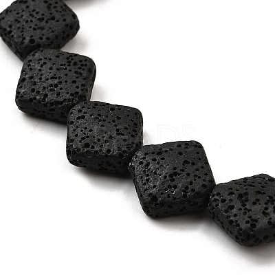 Dyed Natural Lava Rock Beads Strands G-A264-A03-01B-1