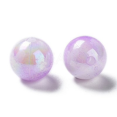 Two Tone Opaque Acrylic Beads SACR-P024-01B-W05-1