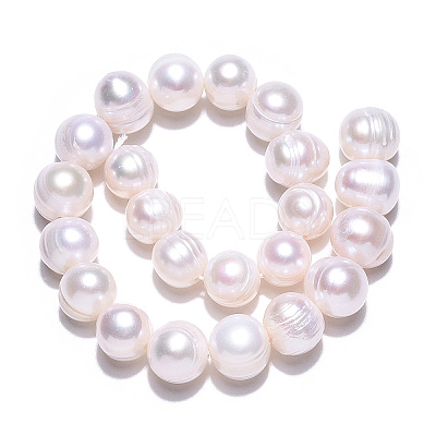 Natural Cultured Freshwater Pearl Beads Strands PEAR-N013-17N-01-1