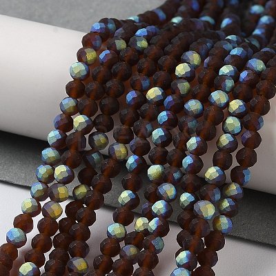 Imitation Jade Glass Beads Strands EGLA-A034-T3mm-MB02-1