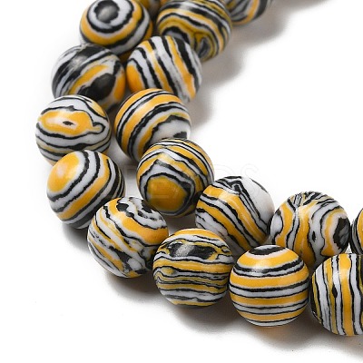 Synthetic Malachite Dyed Beads Strands G-P507-02A-04-1
