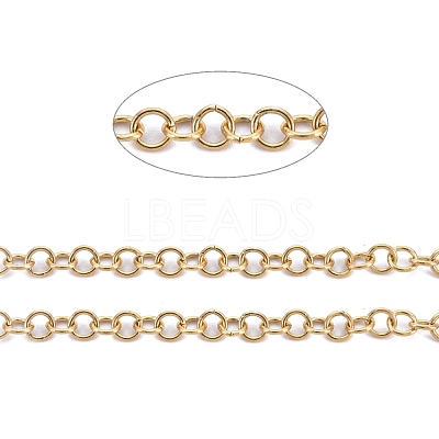 PVD Vacuum Plating 304 Stainless Steel Rolo Chains CHS-F011-08B-G-1