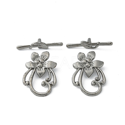 Tibetan Style Alloy Toggle Clasps K095R052-1