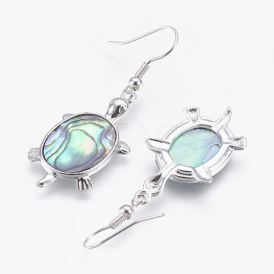 Abalone Shell/Paua ShellJewelry Sets SJEW-P089-02-1