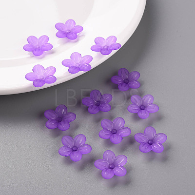 Frosted Acrylic Bead Caps MACR-S371-08A-747-1