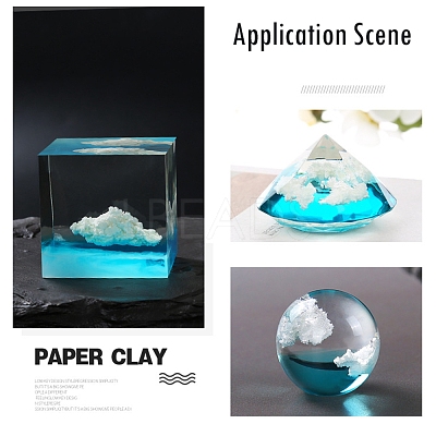 Cloud Paper Crane Ocean Fill Mud DIY-E032-04-1