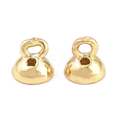 Brass Bead Cap Bails KK-H292-41G-1