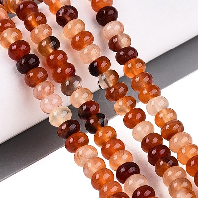Natural Carnelian Bead Strands X-G-R403-4x6-16-1