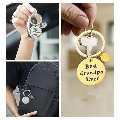 Alloy & 201 Stainless Steel Keychain KEYC-YW00102-01-1