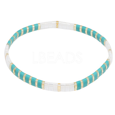 Bohemian Glass Seed Beaded Stretch Bracelets JM4508-32-1