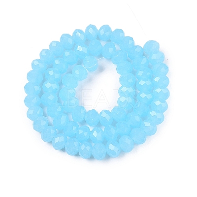 Glass Beads Strands EGLA-A044-J8mm-D04-1