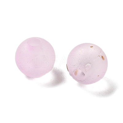 Frosted Transparent Acrylic Beads X1-OACR-F013-12K-1