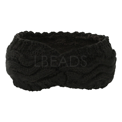 Polyacrylonitrile Fiber Yarn Warmer Headbands with Velvet COHT-PW0001-24B-1