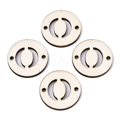 Unfinished Natural Poplar Wood Links Connectors WOOD-S045-140B-01O-1