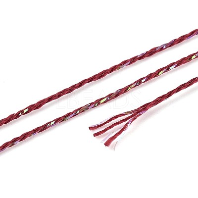 200M 6-Ply Sparkle Polyester Cord with Metallic Thread OCOR-T019-01A-10-1