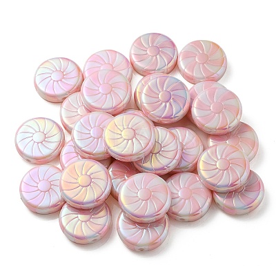 UV Plating Opaque Acrylic Beads OACR-P010-02E-1