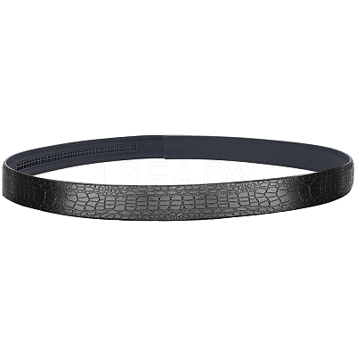 Cowhide Leather Crocodile Skin Pattern Waist Belts for Men AJEW-WH20020-437C-1