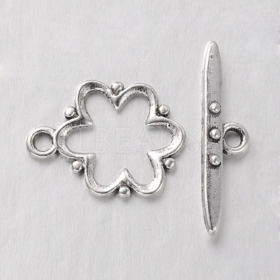 Alloy Toggle Clasps X-EA777Y-AS-NR-1